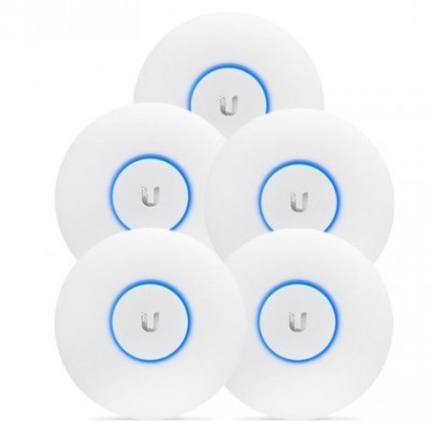 Access Point Wi-Fi 5 Ubiquiti UniFi AC LR 2.4GHz(3x3)/5GHz(2x2) PoE/Passive24V 1x1G 5pak