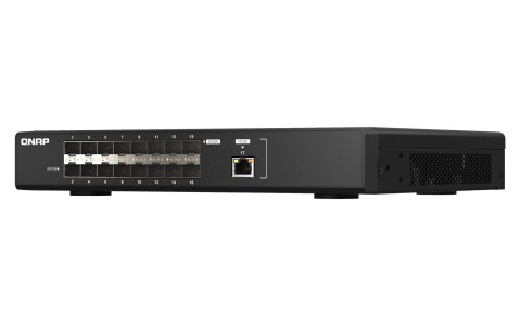Qnap QSW-M5216-1T, 1x 10GbE RJ45, 16x 25GbE SFP28, rackmount design, managed switch
