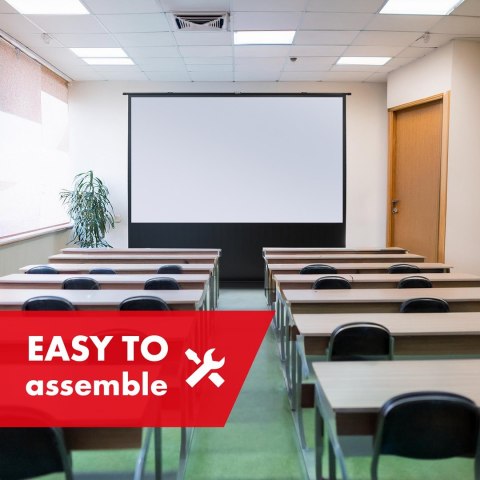 MACLEAN PRZENOŚNY EKRAN PROJEKCYJNY, KOMPAKTOWY, PODŁOGOWY, 100", 4:3, MC-211