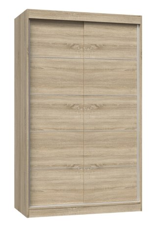Szafa z drzwiami przesuwnymi i ozdobnymi szprosami IGA 120x61xH200 sonoma
