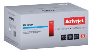 Activejet ATL-80CNX Toner (zamiennik do Lexmark 80C2HCE, Supreme; 3000 stron; niebieski)