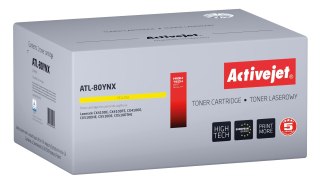 Activejet ATL-80YNX Toner (zamiennik do Lexmark 80C2HYE, Supreme; 3000 stron; żółty)