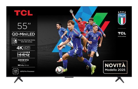 Telewizor TCL 75Q6C QD-Mini LED 75" 4K Ultra HD Google TV Dolby Atmos DVB-T2 Metaliczny