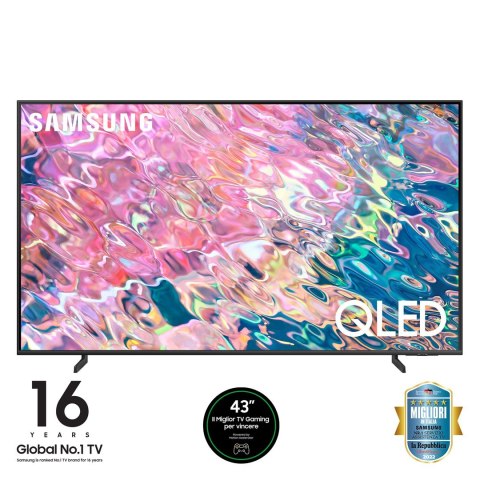 Telewizor 43" QLED Samsung QE43Q60B (4K HDR 3100 PQI DVB-T2 HEVC Smart) (WYPRZEDAŻ)