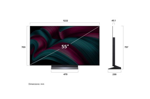 Telewizor LG OLED55C51LA OLED EVO 55'' 4K Ultra HD 120 Hz WebOS Dolby Digital Czarny