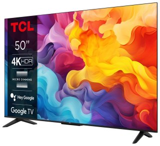 Telewizor TCL 50P655 LED 50" 4K Ultra HD Google TV Dolby Vision DVB-T2 Czarny