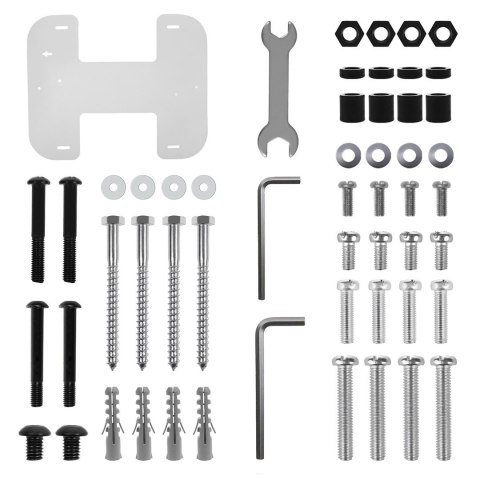 MACLEAN UCHWYT SUFITOWY DLA TV, MAX. OBCIĄŻENIE 60KG, 43-86", MAX VESA 600X400 MC-112 B