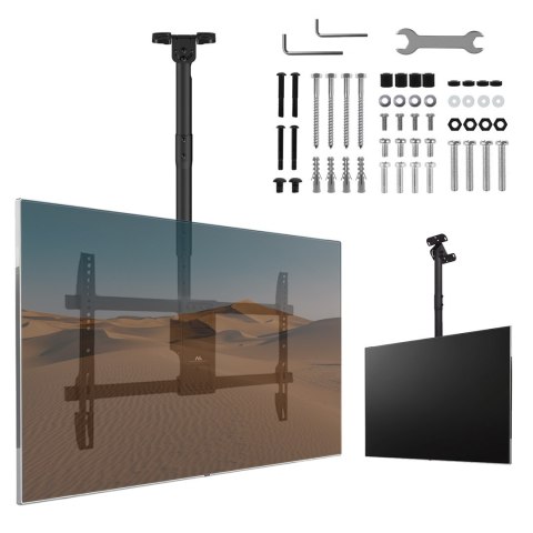 MACLEAN UCHWYT SUFITOWY DLA TV, MAX. OBCIĄŻENIE 60KG, 43-86", MAX VESA 600X400 MC-112 B