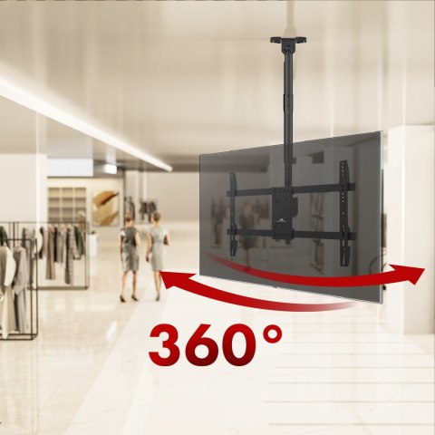 MACLEAN UCHWYT SUFITOWY DLA TV, MAX. OBCIĄŻENIE 60KG, 43-86", MAX VESA 600X400 MC-112 B