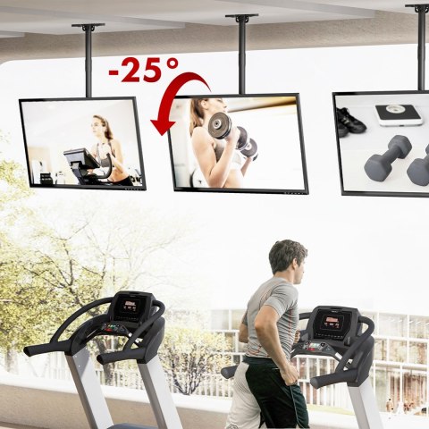 MACLEAN UCHWYT SUFITOWY DLA TV, MAX. OBCIĄŻENIE 60KG, 43-86", MAX VESA 600X400 MC-112 B