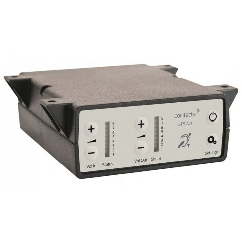 CONTACTA INTERKOM STS-K001L-B, ZESTAW (WZMACNIACZ, MODUŁ DLA INTERESANTA, MODUŁ DLA OBSŁUGI, ZASILACZ, PĘTLA INDUKCYJNA)