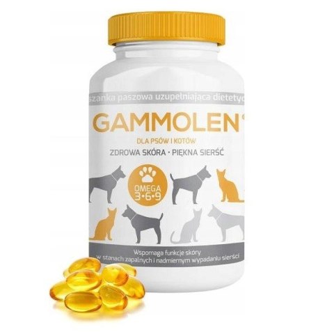 GAMMOLEN Suplement dla zdrowej skóry psów i kotów 60kaps.