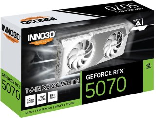 Karta graf. INNO3D GeForce RTX 5070 Twin X2 OC WH.