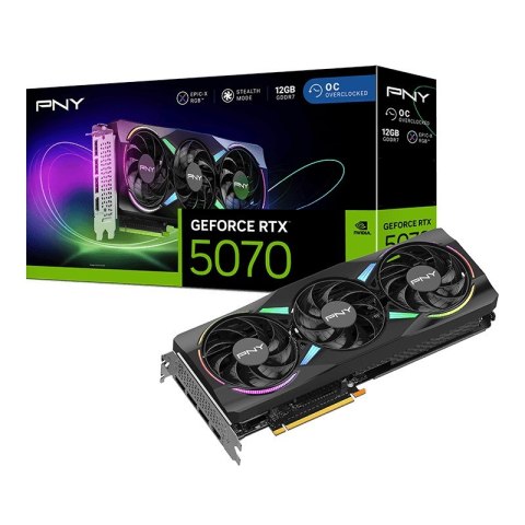 Karta graf. PNY GeForce RTX 5070 12GB ARGB OC 3-FAN