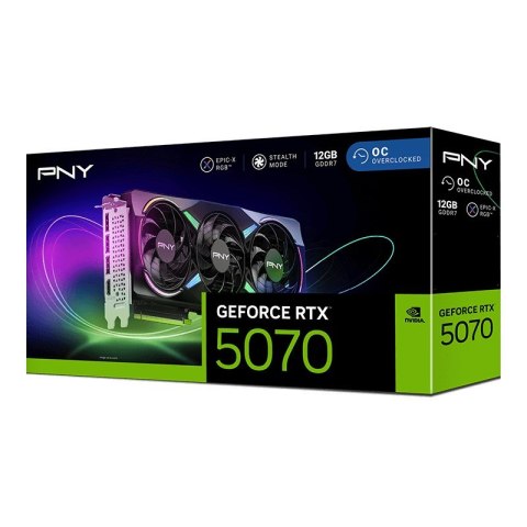 Karta graf. PNY GeForce RTX 5070 12GB ARGB OC 3-FAN