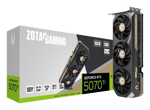 Karta graficzna ZOTAC GAMING GeForce RTX 5070 Ti SOLID CORE OC 16GB