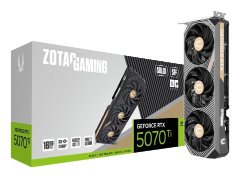 Karta graficzna ZOTAC GAMING GeForce RTX 5070 Ti SOLID SFF OC 16GB