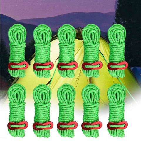 Linki wspinaczkowa Naturehike do namiotu odblaskowe 4 X 4M NH15A001-G-GREEN