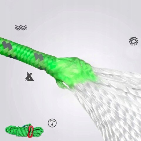 Linki wspinaczkowa Naturehike do namiotu odblaskowe 4 X 4M NH15A001-G-GREEN