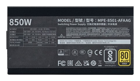 COOLER MASTER ZASILACZ MWE Gold 850 -V2 ATX3.1