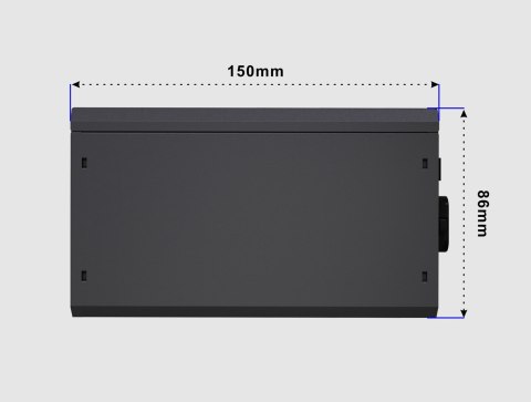 GEMBIRD ZASILACZ KOMPUTEROWY FORNAX POWER 650W 80+BRONZE ATX, 650W, AKTYWNE PFC, 12CM WENTYLATOR