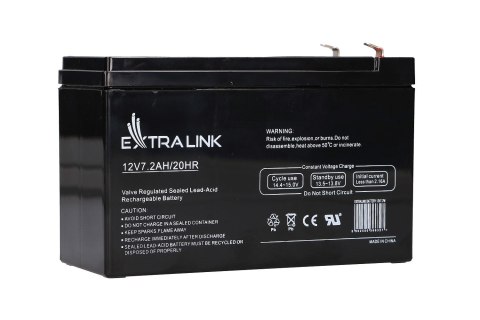 EXTRALINK AKUMULATOR BEZOBSŁUGOWY AGM 12V 7,2AH 7A