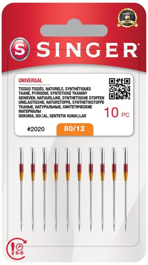 Igła SINGER N2020 -12/80 blister 10szt