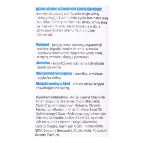 DERMI Atopic Szampon emolientowy do skóry atopowej 200ml