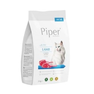 DOLINA NOTECI Piper Animals z jagnięciną - sucha karma dla kota - 3 kg