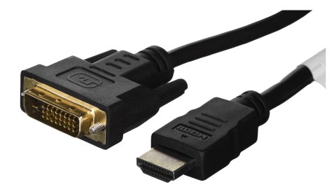 Kabel Lanberg CA-HDDV-20CU-0018-BK (HDMI M - DVI-D (24+1) M; 1,8m; kolor czarny)