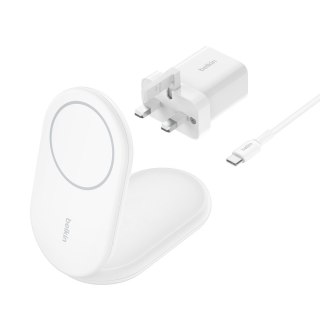 BELKIN ŁADOWARKA MAGSAFE QI2 15W BIAŁA ZASILACZ 20W