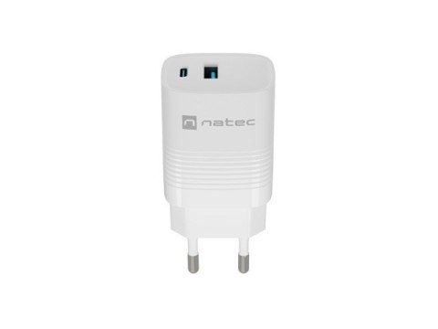 NATEC ŁADOWARKA RIBERA GAN 1X USB-A + 1X USB-C 30W BIAŁA NUC-2140