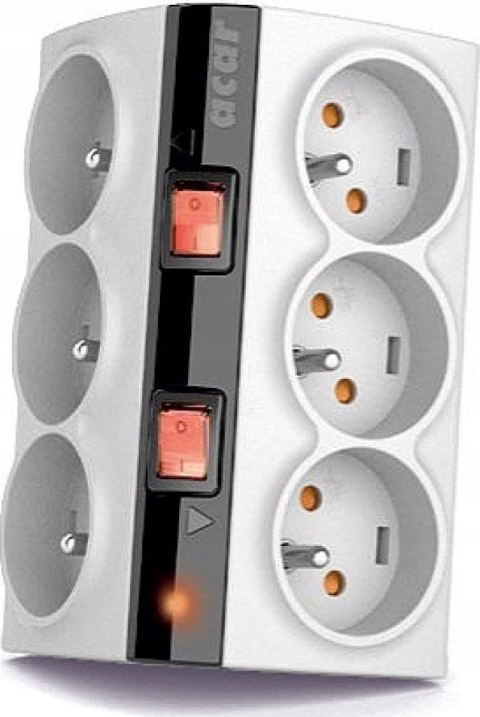 Listwa przeciwprzepięciowa HSK DATA ALP-ACARsmart---13 (6 x UTE; 10 A; 3m; kolor szary)