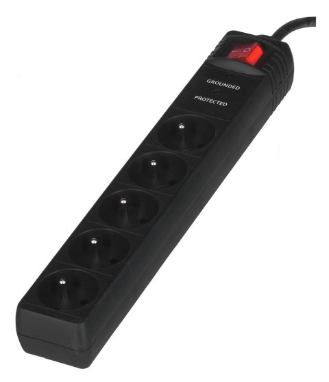 Listwa zasilająca ENERGENIE SPF5-C-5 (5 x UTE; 1,5m; kolor czarny)