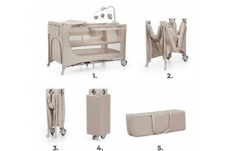 KinderKraft Łóżeczko turystyczne JOY 2 BEIGE