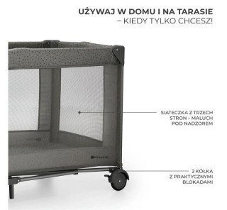 Kinderkraft Łóżeczko turystyczne Joy 2 ciemnoszary