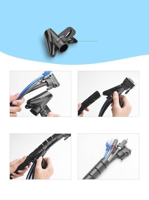 Ugreen maskownica organizer do kabli 1.5m LP121