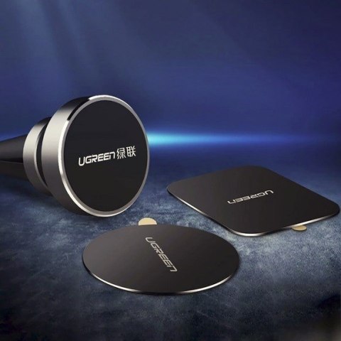 Ugreen płytki metalowe do uchwytów magnetycznych na telefon 2szt. LP123 (czarne)