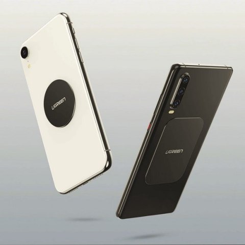 Ugreen płytki metalowe do uchwytów magnetycznych na telefon 2szt. LP123 (czarne)