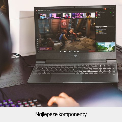 HP Victus 15-fa1151nw i5-13420H 15,6"FHD AG IPS 144Hz 16GB SSD512 RTX 4050_6GB BLKB 70Wh Win11 2Y Mica Silver (WYPRZEDAŻ)