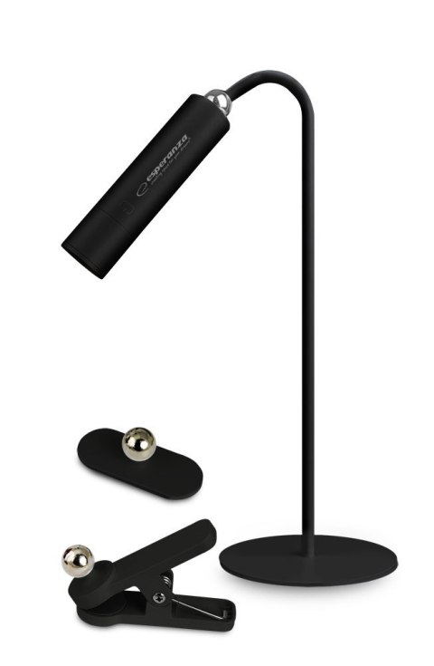 ESPERANZA ESPERANZA LAMPKA BIURKOWA LED 3W1 AGENA CZARNA ELD118K