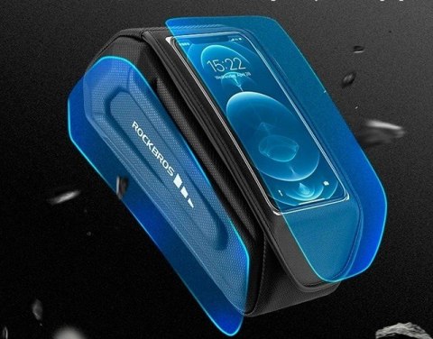 Torba rowerowa Rockbros 30120064001 wodoodporna na ramę z pokrowcem na telefon - czarna