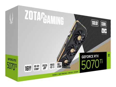 Karta graficzna ZOTAC GAMING GeForce RTX 5070 Ti SOLID CORE OC 16GB