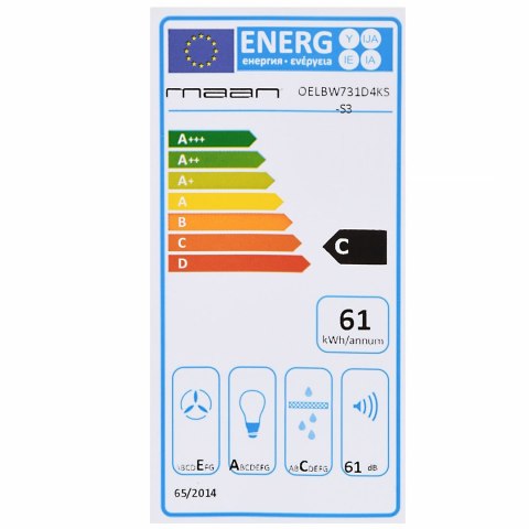 Okap przyścienny tuba MAAN Elba 2 W 731 biały