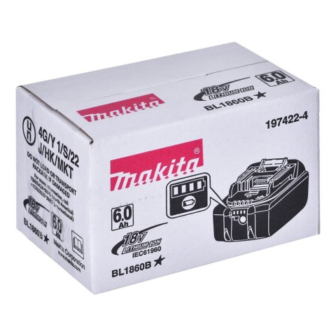Akumulator 18V 6,0Ah BL1860B 197422-4 MAKITA