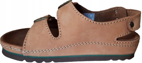 Wygodne sandały Scholl AIR BAG BACK STRAP BRĄZ 39