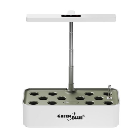 GREENBLUE INTELIGENTNY SYSTEM WEWNĘTRZNEJ UPRAWY ROŚLIN, DONICZKA SMART, POJEMNOŚĆ 4L, NA 12 ROŚLIN, DIODY LED FULL SPECTRUM