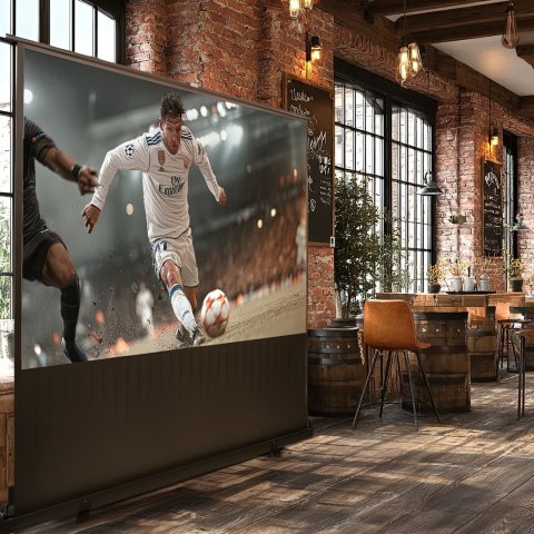 MACLEAN PRZENOŚNY EKRAN PROJEKCYJNY, KOMPAKTOWY, PODŁOGOWY, 100", 16:9 MC-964