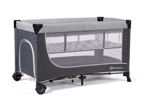 Kinderkraft Łóżeczko turystyczne LEODY grey (WYPRZEDAŻ)