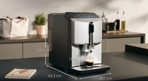 Ekspres ciśnieniowy Siemens TF303E01 EQ300 (srebrny; 15 bar)